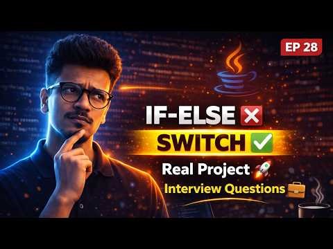 Switch Statement in Java — Real Project + Interview Questions Solved | Java Full Course 2026 Ep 28