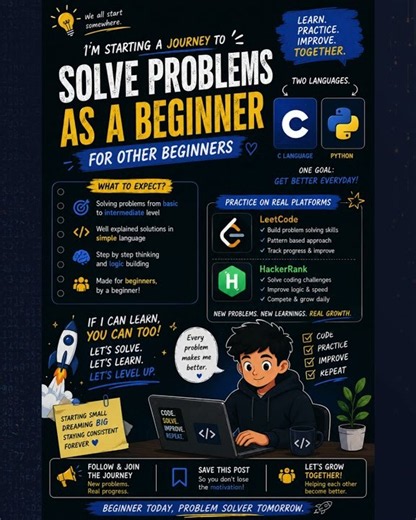 I’m a Beginner. Let’s Solve Coding Problems Together! 💻