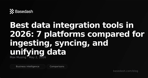 Best data integration tools compared | Basedash