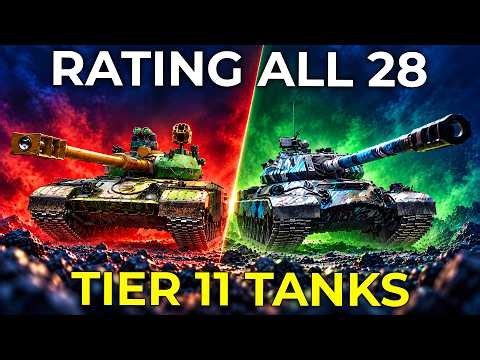 ALL 28 TIER 11 TANKS RATED & REVIEWED in World of Tanks