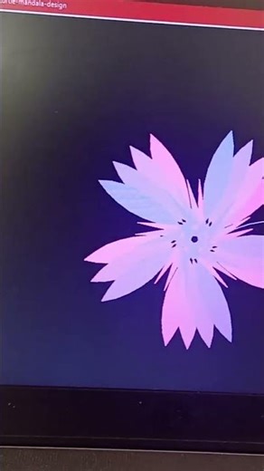 #viral #shortsfeed Python Coding Art: Drawing a Rainbow Circle Mandala 🌈💻