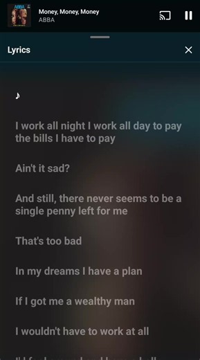 Money, money, money... #moneymoneymoney #abba #lyrics #ytmusic #fyp