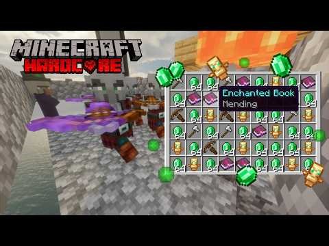 Building EASY RAID FARM on Minecraft Hardcore