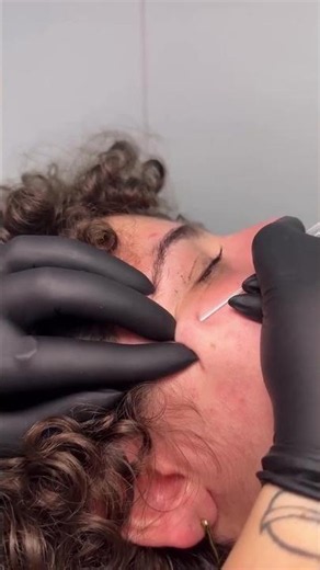 unique anti-eyebrow piercing 💎 full process