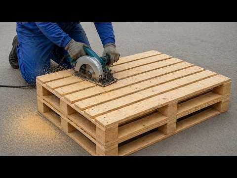 A Carpenter Genius Idea Of ​​Old Recycling Pallets Into Tool Boxes Has Astonished Critics Worldwide.