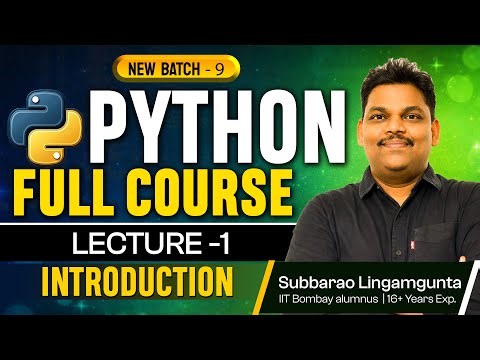 Learn Python from Zero 🚀 | Lecture 1: Introduction to Python (Full Course)