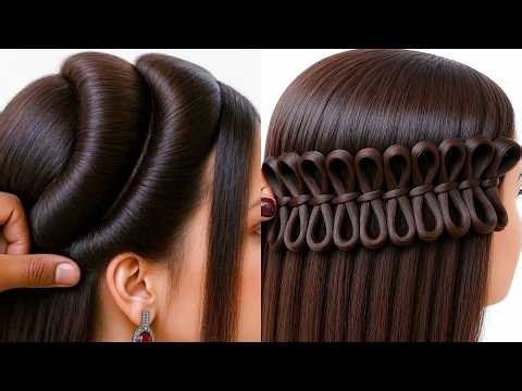Beautiful & Simple Hairstyle Tutorial | Quick Hairstyle For Girls | New Hairstyle For Weddings