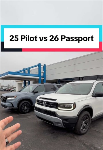 2025 Honda Pilot vs 2026 Honda Passport Comparison