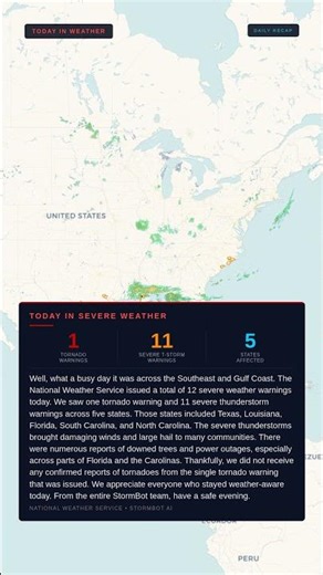 ⛈️ 🌪️ SEVERE WEATHER RECAP — MAY 11, 2026 #SHORTS — United States | May 11, 9:01 PM CDT #Shorts