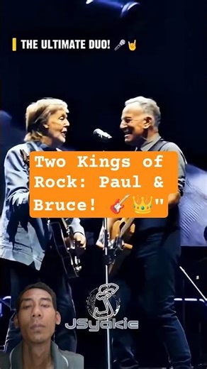 Two Kings of Rock: Paul & Bruce! 🎸👑"