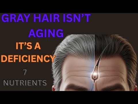 Gray Hair Isn’t Inevitable: 7 Nutrients That Reactivate Hair Pigment Naturally (Science-Backed)