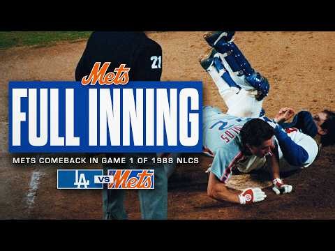 Mets Rally for 3 Runs in the 9th | 1988 NLCS Game 1 | FULL INNING