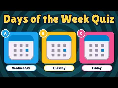 Days of the Week Quiz 🌍 | Can You Get All 14? | Easy to Impossible