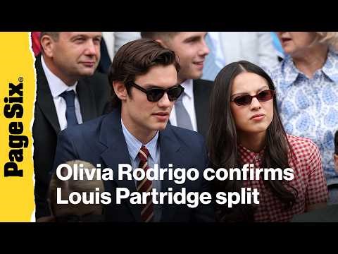 Olivia Rodrigo confirms split from Louis Partridge
