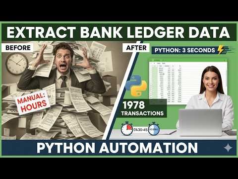 How to Extract Data from Excel Bank Ledger Using Python (Automation Tutorial)