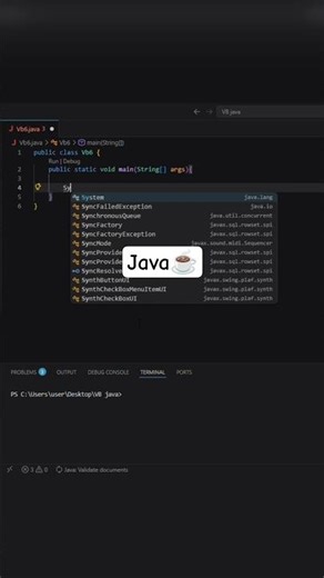☕ How to Print Hello World in Java 💻 | Java Beginner Tutorial 🚀 #shorts