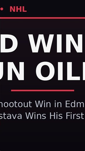 Red Wings Stun Oilers 4-3 in Shootout as Rookie Postava Shines