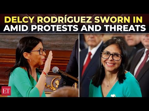 Delcy Rodríguez formally sworn in as Venezuela’s interim President amid pro-Maduro national protests
