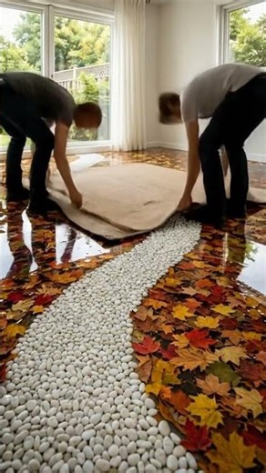 This Floor Is Made of Stones and Leaves