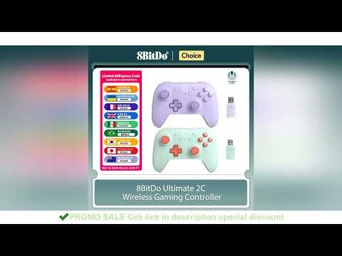 8BitDo Ultimate 2C Wireless Gaming Controller for PC, Windows 10, 11, Steam Deck, Raspberry Pi, Andr