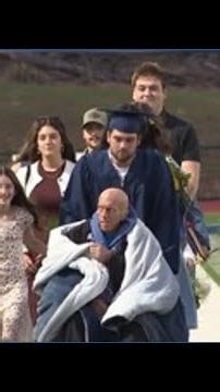 Father's dying wish comes true at special graduation ceremony
