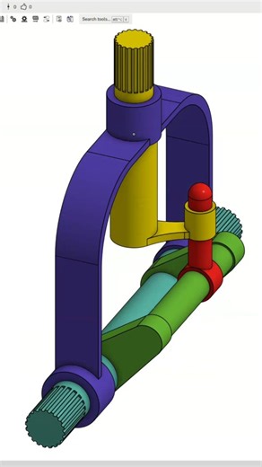 Husni Marwan Ashari, S.Kom. on Instagram: "Turning rotational motion into reciprocating radial motion! Utilizing revolute and cylindrical mate to assembly the parts. Mechanical principle CAD drawing in @onshapeptc with assembly animations. #mechanical #cad #onshape"