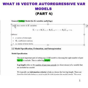(Pt.4) What is Vector Autoregressive VAR Models Explained in Simple Language