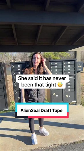 If you want to prevent unwanted leaks getting through your doors or windows, you definitely want to try out some alien seal #alienseal #drafttape #homehacks #homeimprovements #tiktokshopcreatorpicks