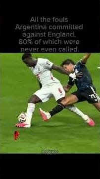 All the fouls Argentina committed against England. ⚽🤥| Argentina vs England #shorts #viral #messi