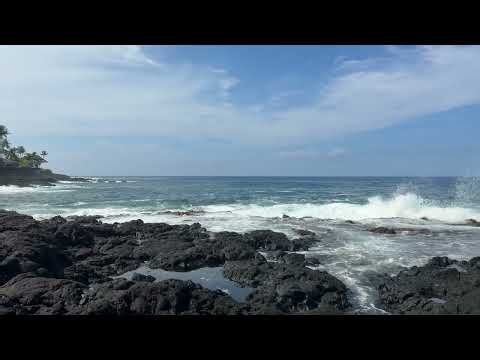 Kona Hawaii Coastline | Relaxing sound of waves