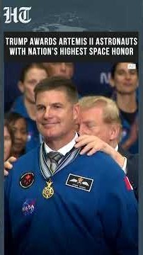 Trump Honors Artemis II Astronauts With Nation’s Highest Space Award At White House | #shorts