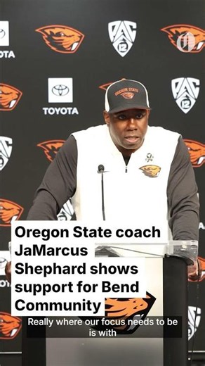 Oregon State coach shows support for Bend community after Silver Rail shooting
