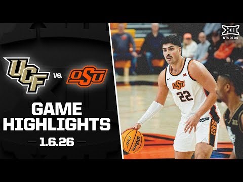 #25 UCF vs. Oklahoma State Game Highlights | 2025-26 Big 12 Men’s Basketball