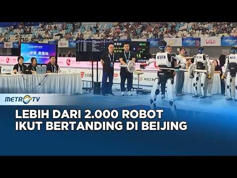 Robot Humanoid China Unjuk Kekuatan Angkat Beban di Beijing
