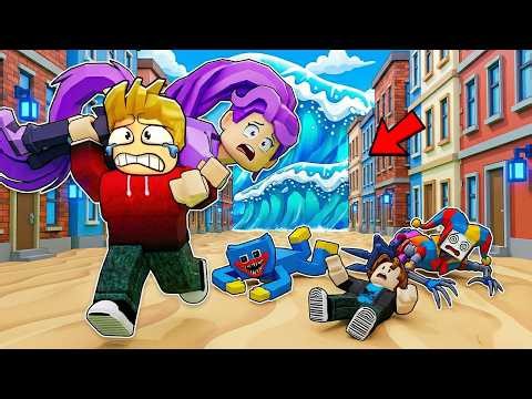 ROBLOX CHOP AND FROSTY ESCAPE TSUNAMI FOR POPPY PLAYTIME