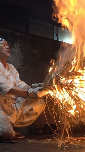 The process of making Japanese samurai sword. The Japanese sword is a traditional work of art that is believed to have been first made more than 1,000 years ago 🏯🇯🇵 #sword #katana #steel #katanasword #samuraisword #swordsman #handmade #tiktoksword #usa🇺🇸 #blade #sharp #blacksmith | Samurai Arts