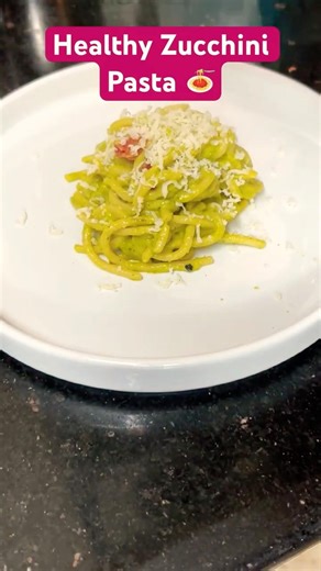 Healthy Zucchini Pasta 🍝 | Creamy, Cheesy & No Maida! #food #pasta #recipe #zucchini