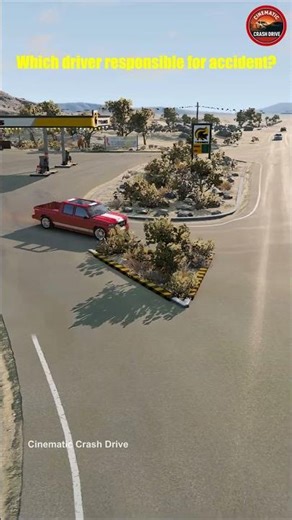 Realistic Highway Car Crashes | Cinematic BeamNG Drive Crash Simulation Shorts