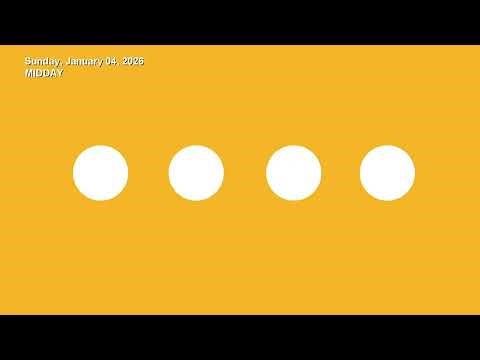 Midday Drawings: Sunday, January 4, 2026