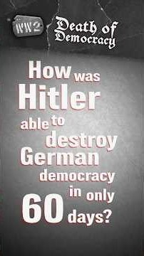 How Hitler Destroyed German Democracy in Just 60 Days #shorts #DOD