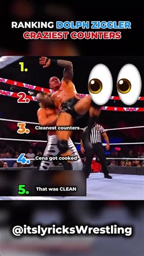 Ranking Dolph Ziggler’s Craziest Counters 🤯🔥 | WWE’s Best Counters #wwe #shorts