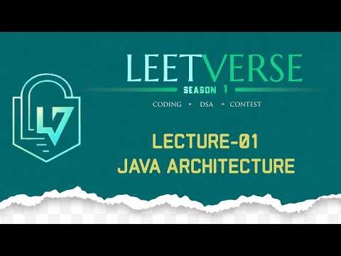 Lecture 01 | Java Architecture | JVM, JRE, JDK