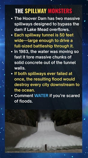 The Giant Tunnels Hidden Inside Hoover Dam #facts
