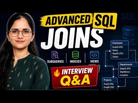 SQL Joins, Subqueries & Indexes Complete Guide | SQL Interview Questions & Answers 2026 🔥
