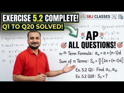 Class 10 Maths Ex 5.2 Full Exercise One Shot | Arithmetic Progressions