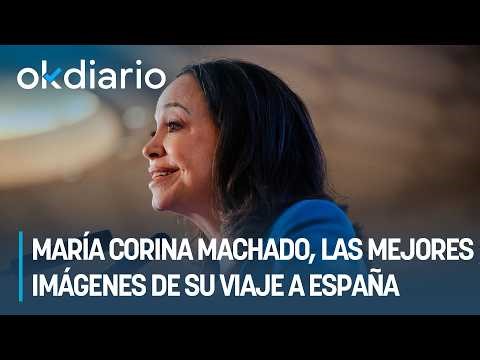 María Corina Machado, the best images from her trip to Spain, Italy and France