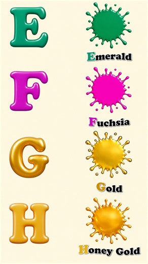 ABC Colors for Kids (A–H) | Learn Colors with the Alphabet 🎨�