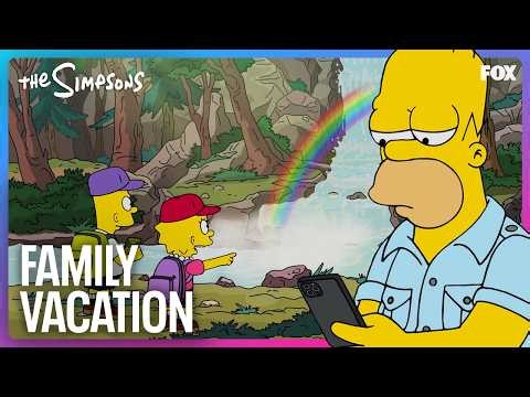 There’s Nothing Worse Than Going on Vacation With Your Family | The Simpsons