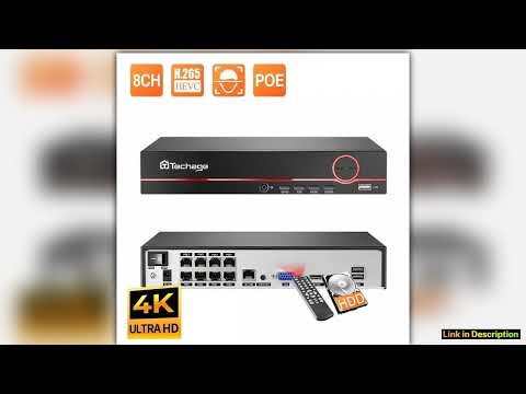 Techage H265 4K 8CH PoE NVR 2MP 3MP 5MP Network Hard Disk Video Recorder Home Security CCTV Surveil