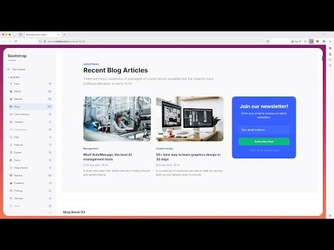 🚀 12 New Blog Sections – Free Download | 92 Bootstrap Blocks, Responsive Design & Modern UI